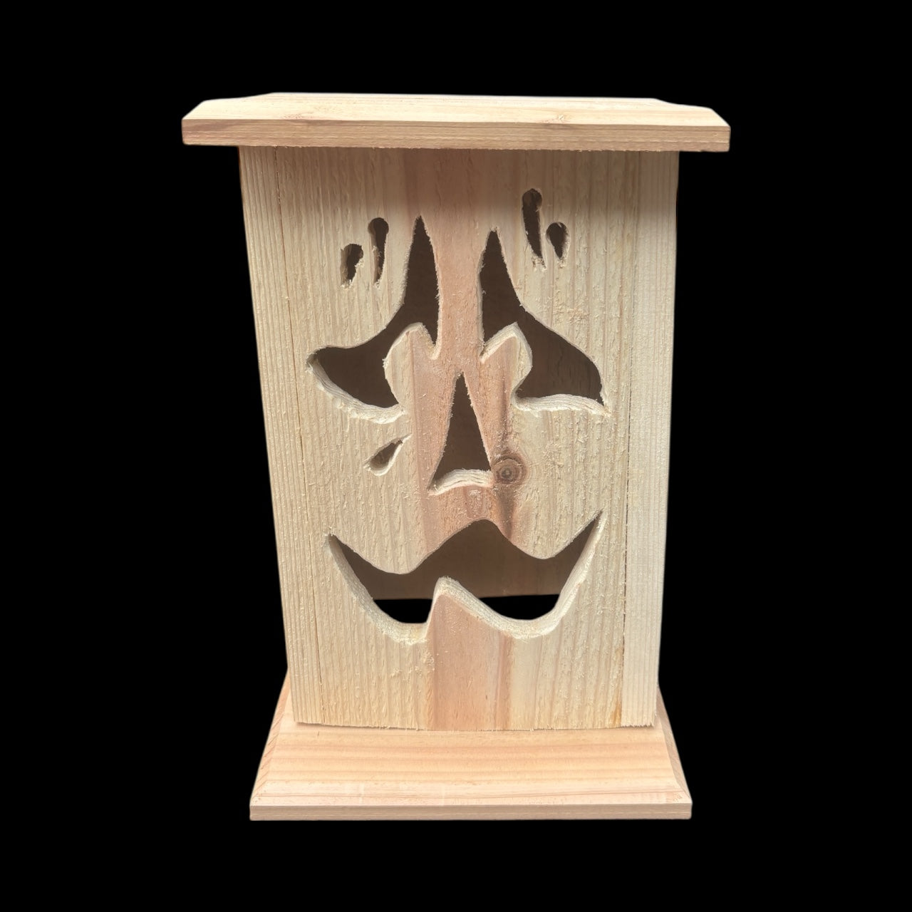 Rustic cedar Scared face Lantern free shipping