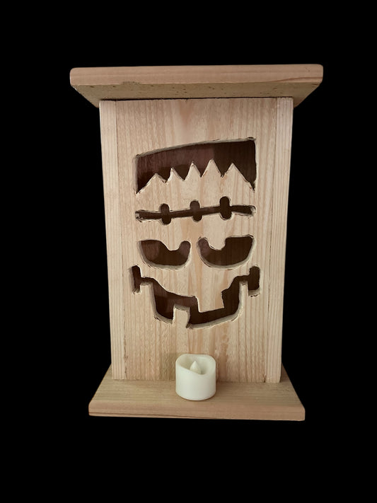 Frankenstein Cedar lantern 12 " tall 🎃