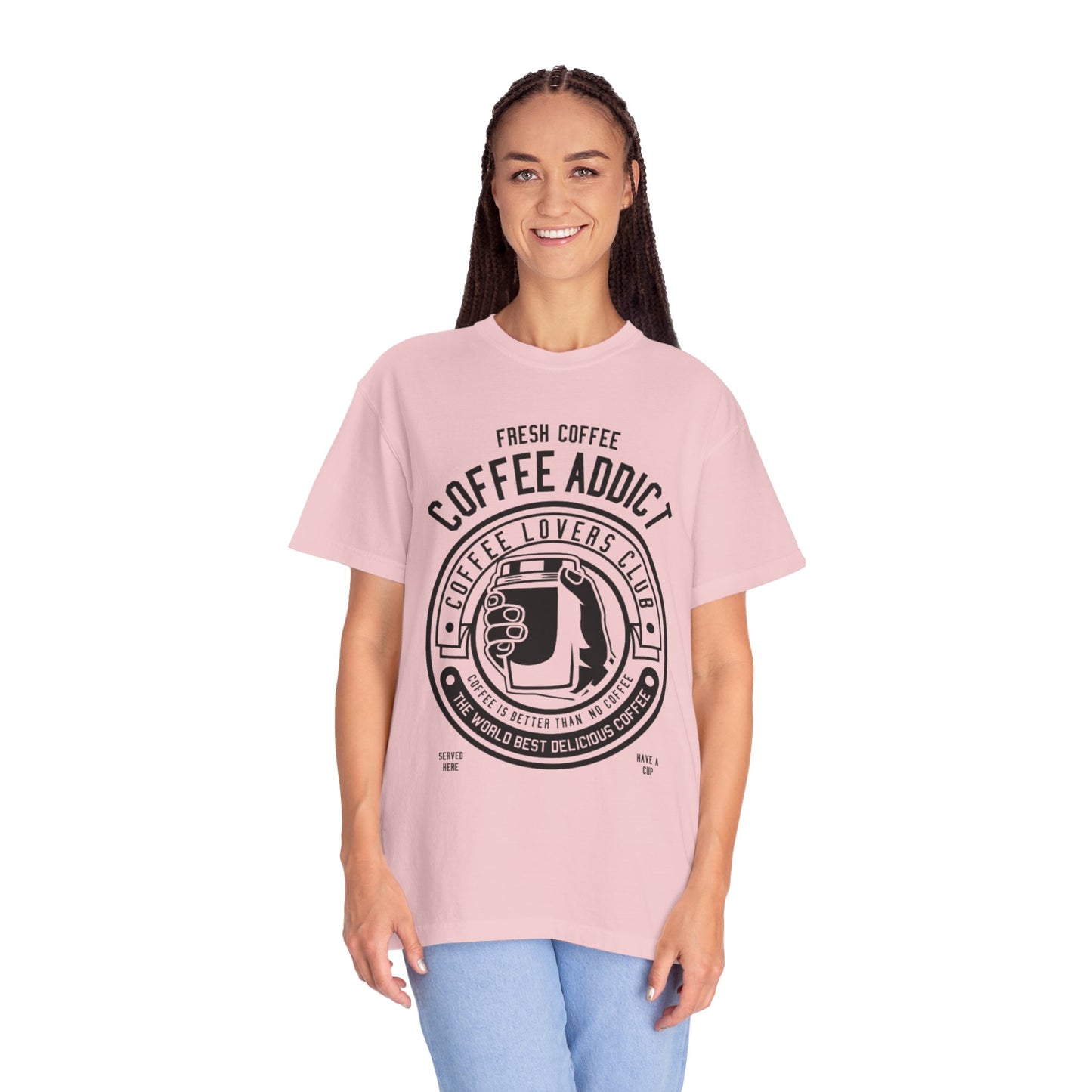 Coffee Addict Garment-Dyed T-shirt