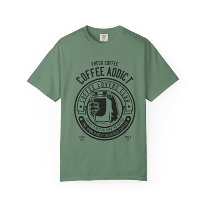 Coffee Addict Garment-Dyed T-shirt