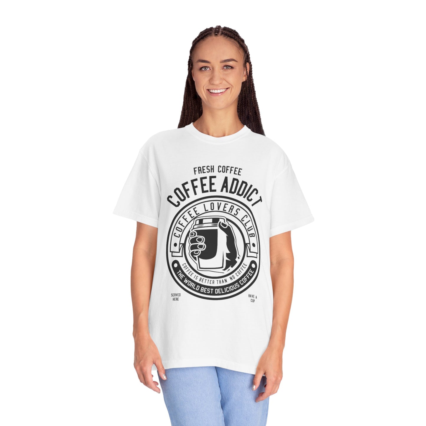 Coffee Addict Garment-Dyed T-shirt