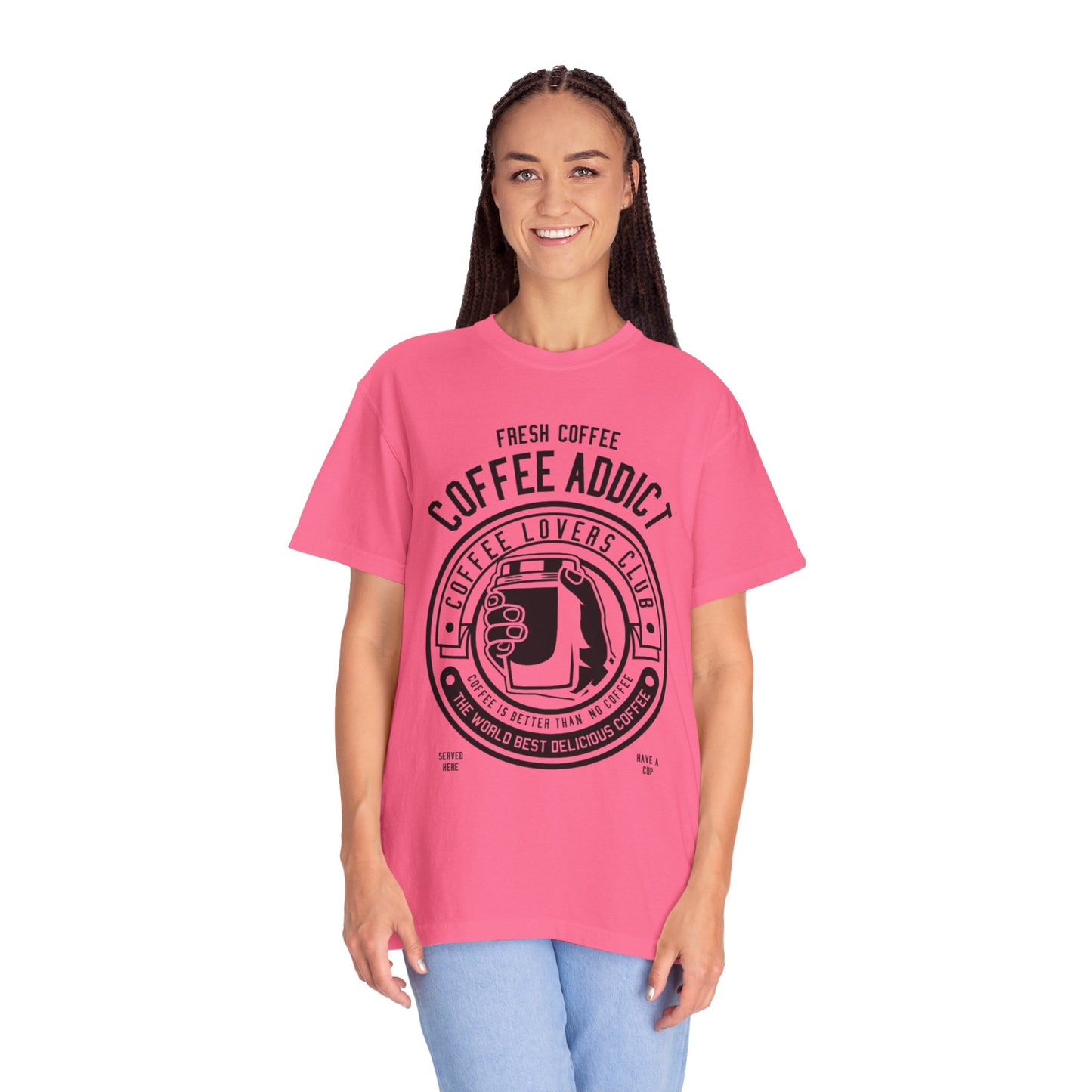 Coffee Addict Garment-Dyed T-shirt