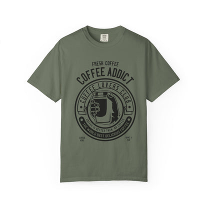 Coffee Addict Garment-Dyed T-shirt
