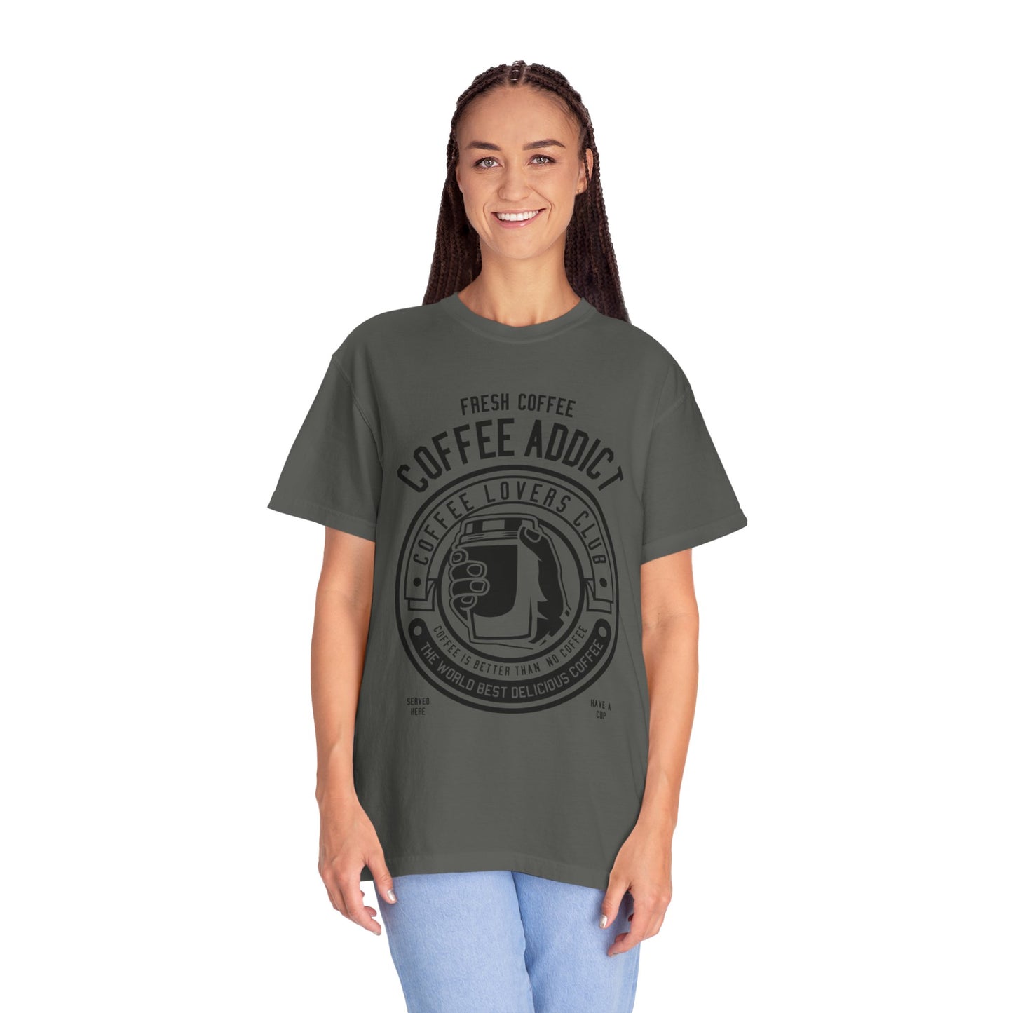 Coffee Addict Garment-Dyed T-shirt