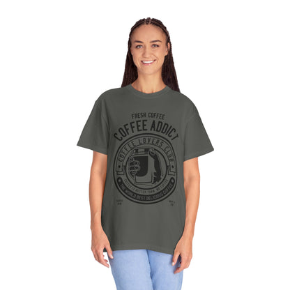Coffee Addict Garment-Dyed T-shirt