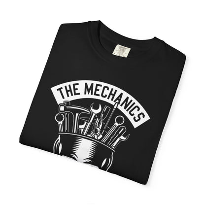 Skull Mechanic T-Shirt, Unisex Tee for Auto Enthusiasts, Maintenance Gifts, DIY Lover Apparel, Halloween & Birthday Gift
