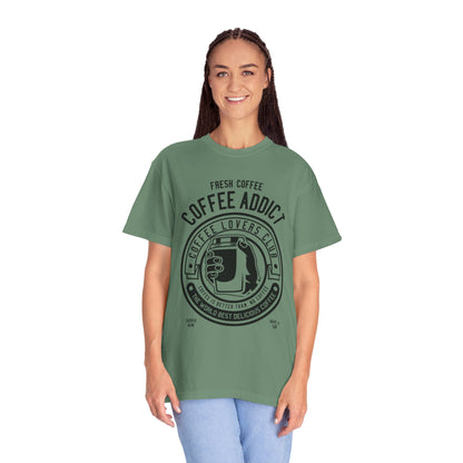 Coffee Addict Garment-Dyed T-shirt