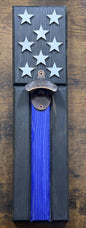 BLUE LINE FLAG BOTTLE OPENER
