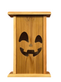 Handmade Cedar Halloween Lantern – Happy Jack-O’-Lantern