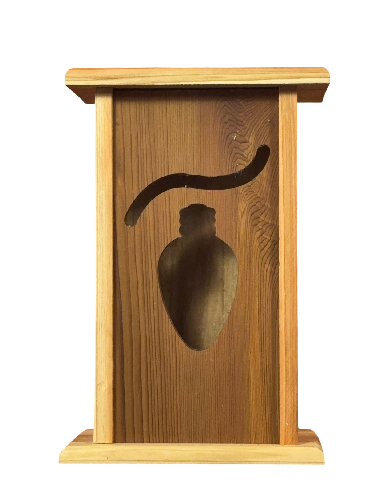 Handmade Cedar Christmas Light Lantern – Interchangeable Face Plate