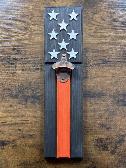 THIN RED LINE FLAG BOTTLE OPENER
