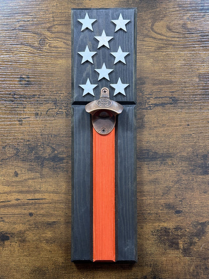 THIN RED LINE FLAG BOTTLE OPENER
