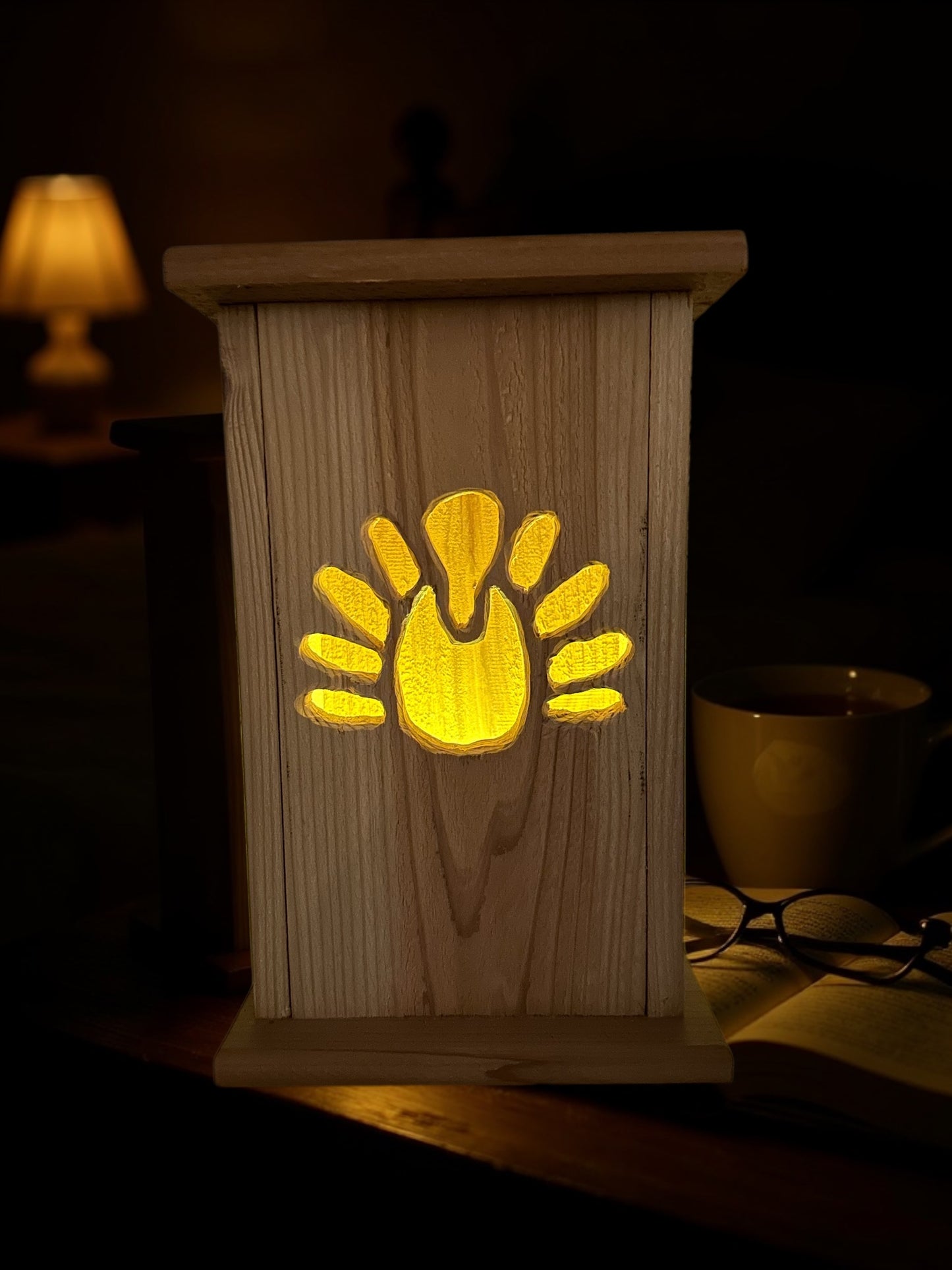 Rustic Cedar Turkey Lantern 12" tall 🦃