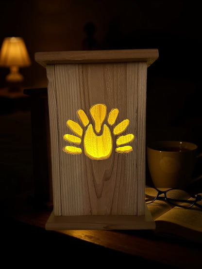 Rustic Cedar Turkey Lantern 12" tall 🦃