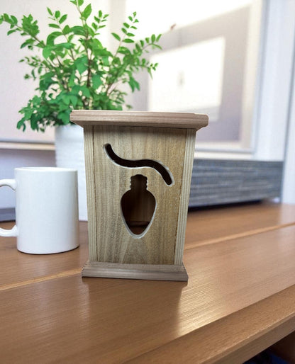 Rustic Cedar Christmas Light Wood Lantern 12"