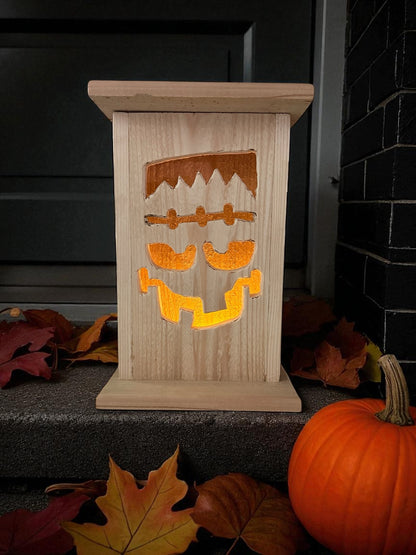 Frankenstein Cedar lantern 12 " tall 🎃