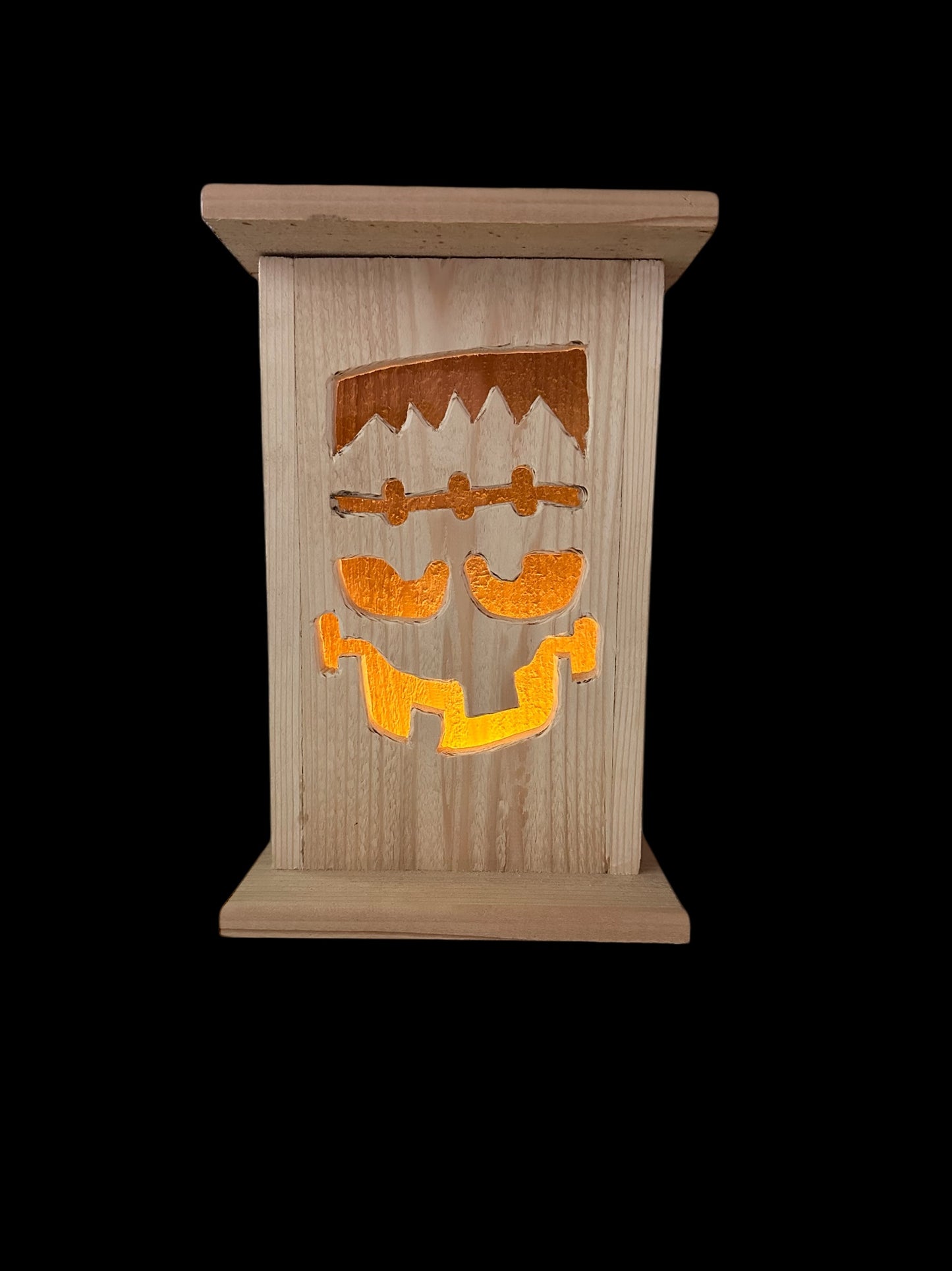 Frankenstein Cedar lantern 12 " tall 🎃