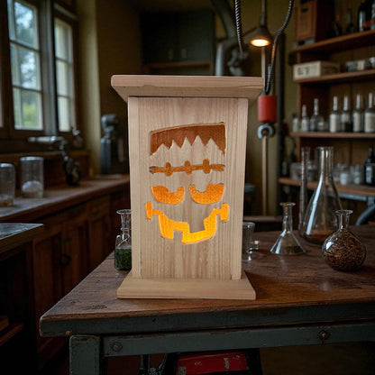 Frankenstein Cedar lantern 12 " tall 🎃