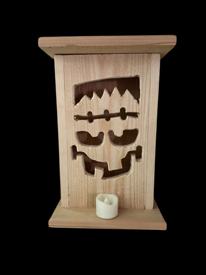 Frankenstein Cedar lantern 12 " tall 🎃