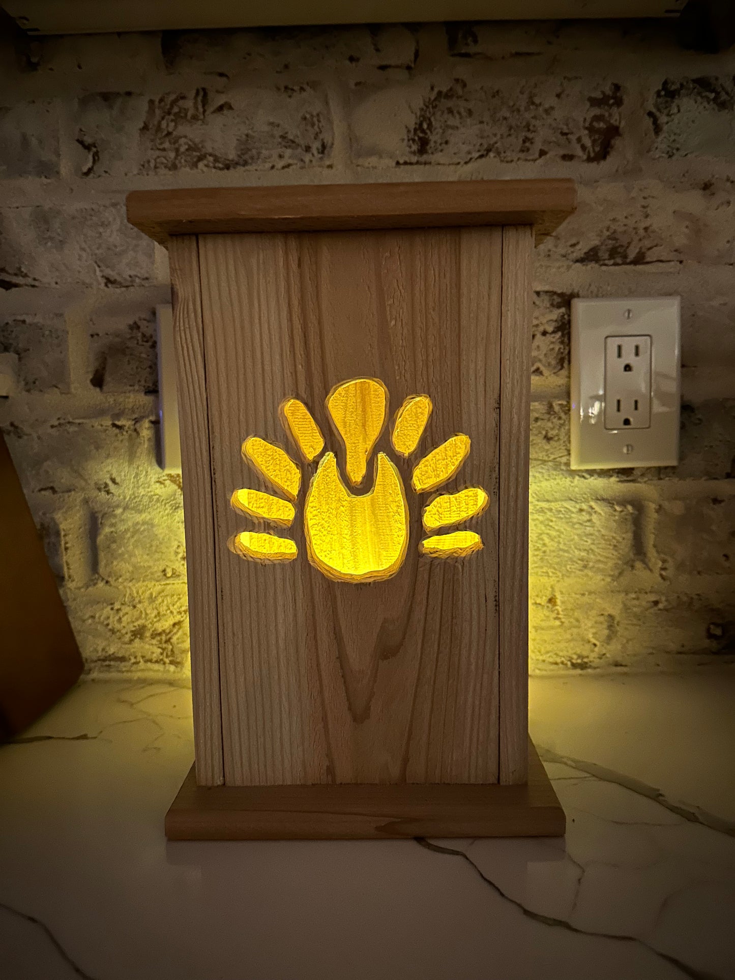 Rustic Cedar Turkey Lantern 12" tall 🦃